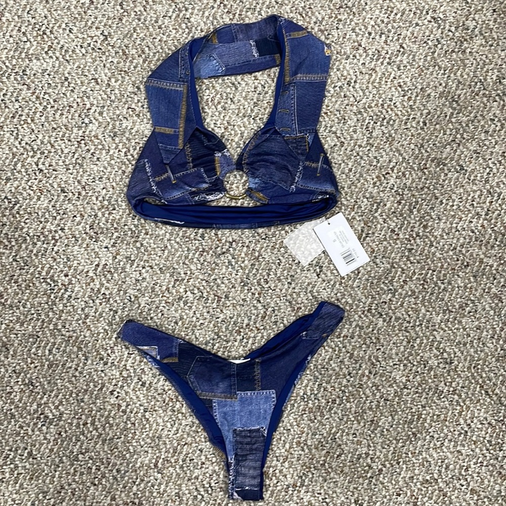 We Wore What Denim Bikini